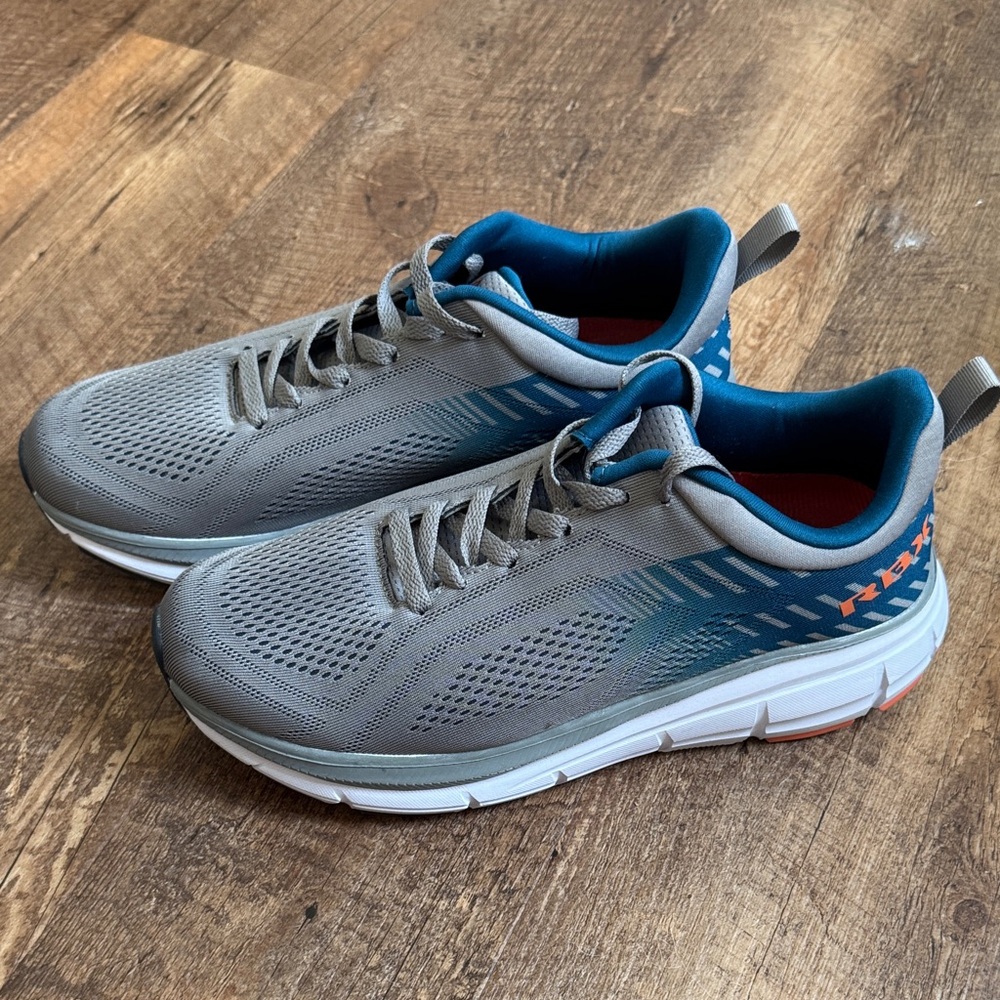 Men’s Gray and Blue RBX 10.5 Athletic Sneakers